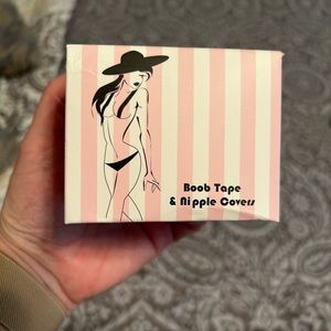 Boob tape and nipple covers.
